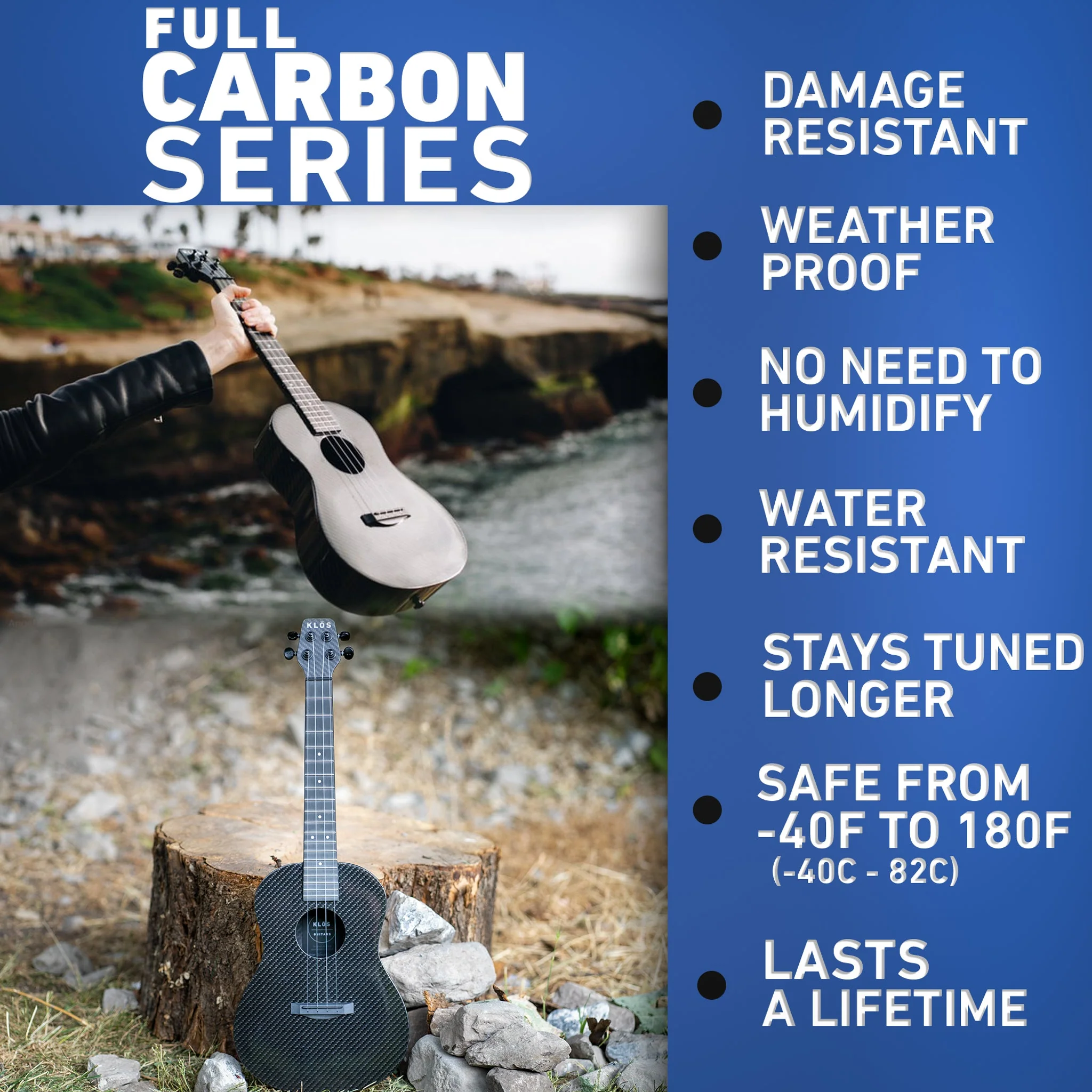 Full Carbon Tenor Ukulele (Refurbished) - Image 5