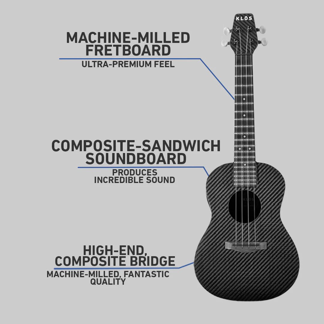 Full Carbon Concert Ukulele (Refurbished) - Image 4