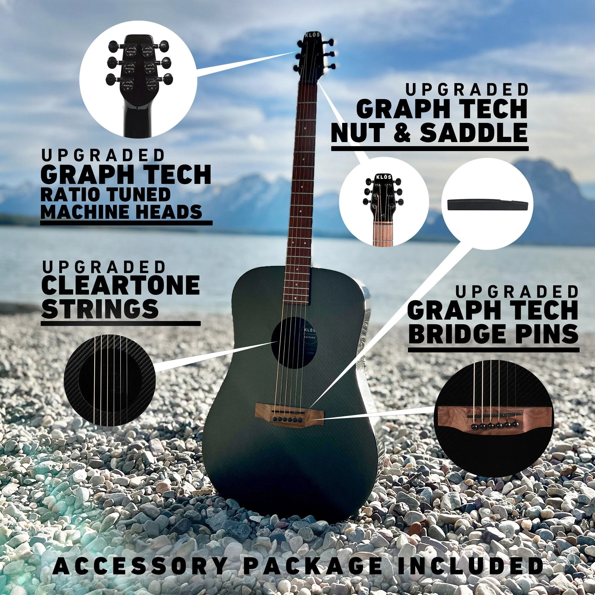 Hybrid Dreadnought Guitar (Refurbished) - Image 4